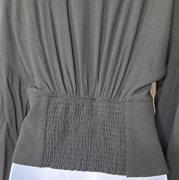 Abercrombie & Fitch Black Long Sleeve  Button-Up Top Size Small - Picture 8 of 14